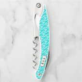 Lt Blue / Aquamarin Standard Ribbon von Kenneth Yo Kellnermesser (Vorderseite)