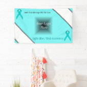 Lt Blue/Aquamarin Standard Ribbon von Kenneth Yonc Banner (Insitu)