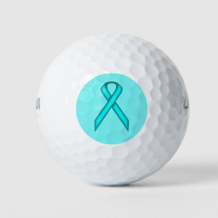Lt Blue/Aquamarin Standard Ribbon von Kenneth Yonc Golfball