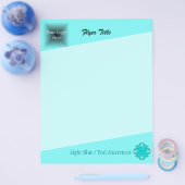 Lt Blue / Aquamarines Kleberband von Kenneth Yonci Flyer (Einzeln)