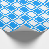 Lt Blue Bold Mod Square Geschenkpapier (Ecke)