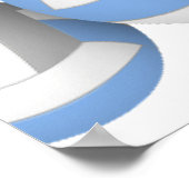 lt blue gray volleyballs birthday party welcome poster (Ecke)