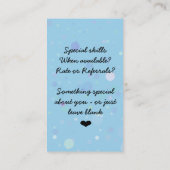 Lt Blue kundenspezifische Karte der (Rückseite)