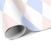 Lt Blue, Lt Pink, Wht Harlequin Diamond Pattern Geschenkpapier (Rolleneckpunkt)