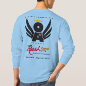 Lt Blue RushCamp des Mann-grundlegendes langes T-Shirt (Rückseite)