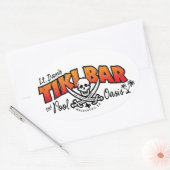 Lt. Dans Tiki Bar & Pool Oasis Merchandise Ovaler Aufkleber (Umschlag)