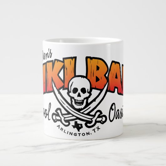 Lt Dans Tiki Bar u. Pool-Oase Jumbo-Tasse (Vorderseite)