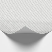 Lt Gray White Uneven Strip Pattern Geschenkpapier (Ecke)