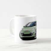 Lt Green Car Fiat-500 Kaffeetasse (Vorderseite Links)