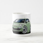 Lt Green Car Fiat-500 Kaffeetasse (Mittel)