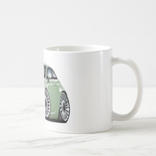Lt Green Car Fiat-500 Kaffeetasse (Rechts)