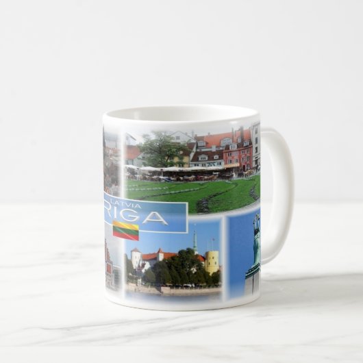LT Lettland Lietuva - Riga Kaffeetasse (VorderseiteRechts)
