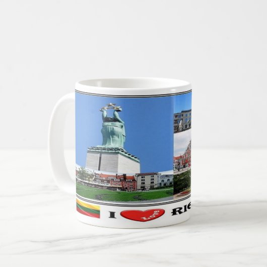 LT Lietuva - Lettland - Kaffeetasse (Vorderseite Links)
