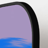 Lt Lila Beste Opa mit Monogrammatikalinitialen Pickleball Schläger (Linke Seite)