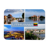 LT Litauen - Klaipeda - Trakai Island - Magnet (Horizontal)