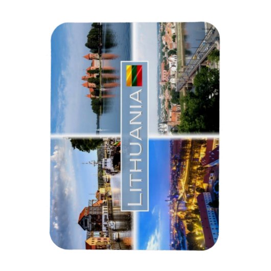 LT Litauen - Klaipeda - Trakai Island - Magnet (Vertikal)