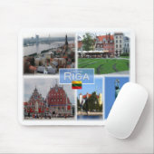 LT Litauen - Riga Lettland Lietuva - Mousepad (Mit Mouse)