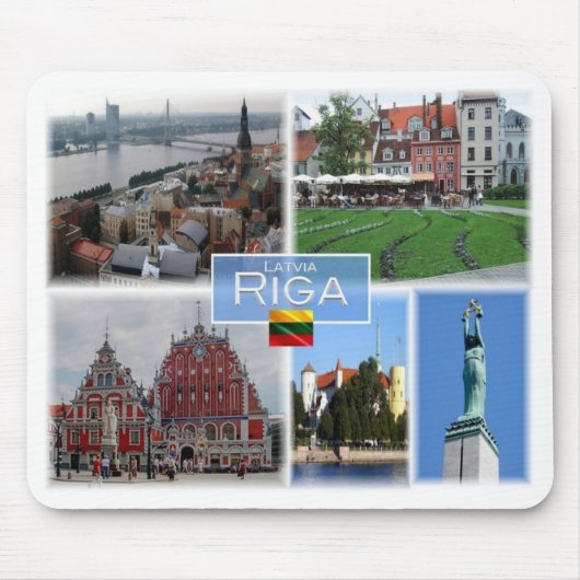 LT Litauen - Riga Lettland Lietuva - Mousepad (Vorne)