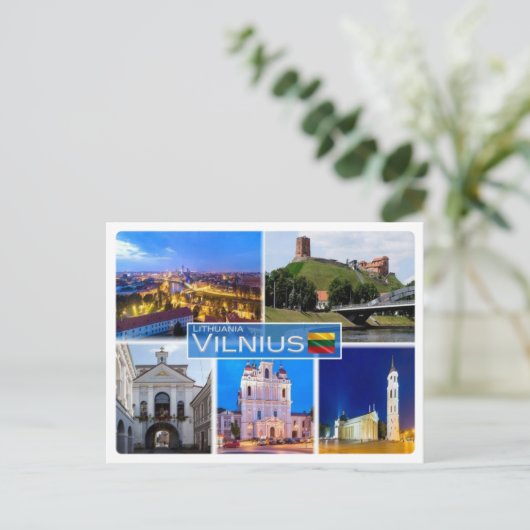 LT Litauen - Vilnius - Postkarte (Stehend Vorderseite)