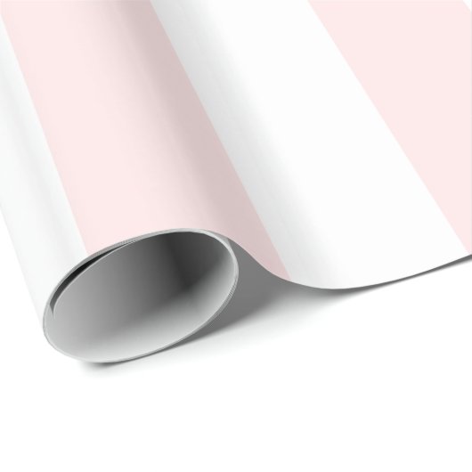 Lt Pink White Extra Large Strip Muster Geschenkpapier (Rolleneckpunkt)