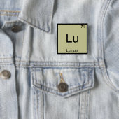 Lu - Lumpia Funny Chemistry Element Symbol T-Shirt Button (Beispiel)