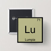 Lu - Lumpia Funny Chemistry Element Symbol T-Shirt Button (Vorne & Hinten)