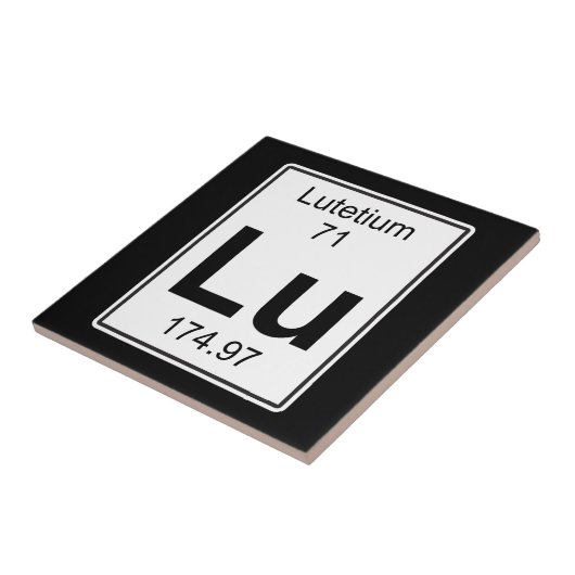 Lu - Lutetium Fliese (Seite)