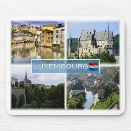 LU Luxembourg - Alzette - Mousepad (Vorne)
