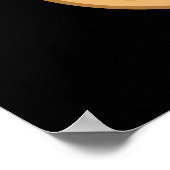 Lu-nut-ic Funny Peanut Puns Dark BG Poster (Ecke)