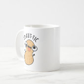 Lu-nut-ic Lustige Erdnuss-Wortspiele  Kaffeetasse (Vorderseite Links)