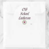 Lu-Old School Lutheran Farbe Runder Aufkleber (Tasche)
