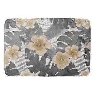 Luana Watercolor Tropical Neutral Floral Badematte