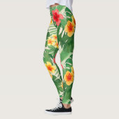 Luana Watercolor Tropical Vivid Floral Leggings (Links)
