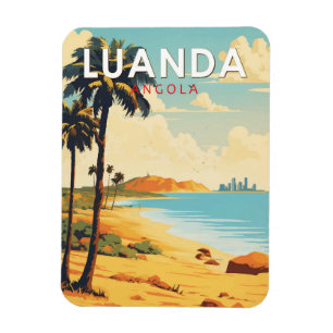 Luanda Angola Reise Kunst Vintage Magnet