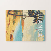 Luanda Angola Reisen Vintag Puzzle (Horizontal)