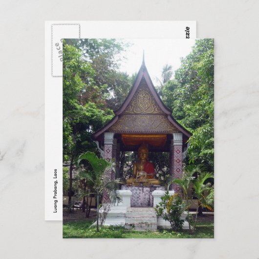 Luang Buddha Postkarte (Vorne/Hinten)