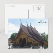 Luang laos wat postkarte (Vorne/Hinten)