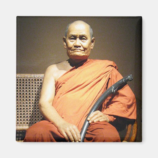 Luang Poo Cha Subhaddho ... Buddhistischer Mönch Magnet (Vorne)