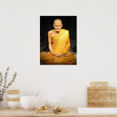 Luang Poo Mun Bhuridatto ... Buddhistischer Mönch Poster (Küche)