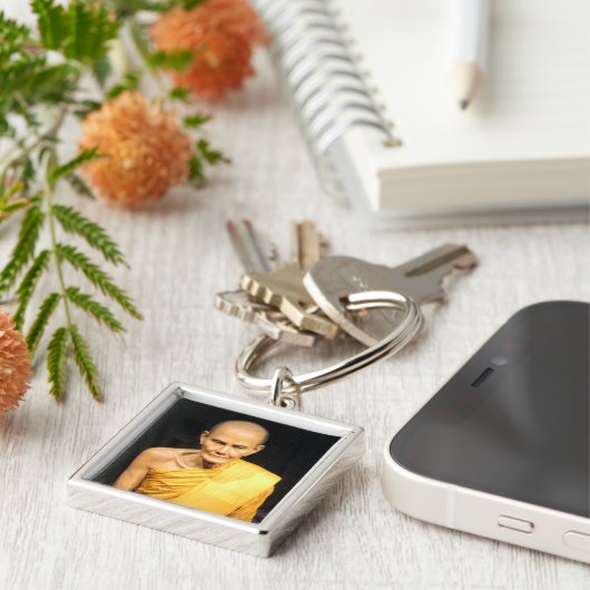 Luang Poo Mun Bhuridatto ... Buddhistischer Mönch Schlüsselanhänger (Seite)