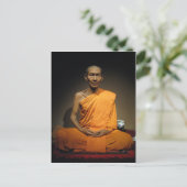 Luang Por Kasem Khemako ... Buddhistischer Mönch Postkarte (Stehend Vorderseite)