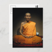 Luang Por Kasem Khemako ... Buddhistischer Mönch Postkarte (Vorne/Hinten)
