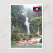 Luang Prabang - Kuang Si Falls - Laos - Postkarte (Vorderseite)