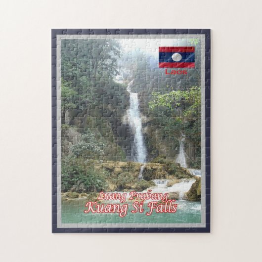 Luang Prabang - Kuang Si Falls - Laos - Puzzle (Vertikal)