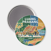 Luang Prabang Laos Magnet (Vorderseite/Rückseite)