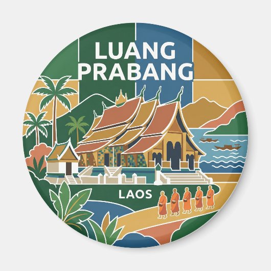 Luang Prabang Laos Magnet (Vorne)