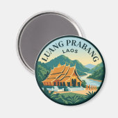 Luang Prabang Laos Magnet (Vorderseite/Rückseite)