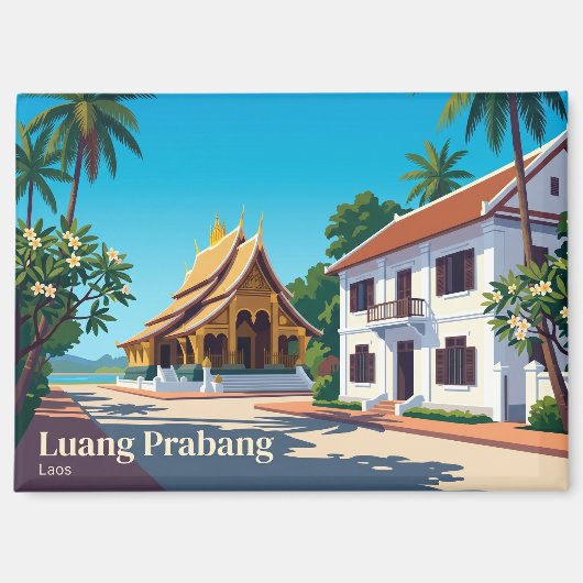 Luang Prabang Laos Magnet (Vorderseite)