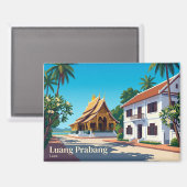 Luang Prabang Laos Magnet (Vorderseite/Rückseite)