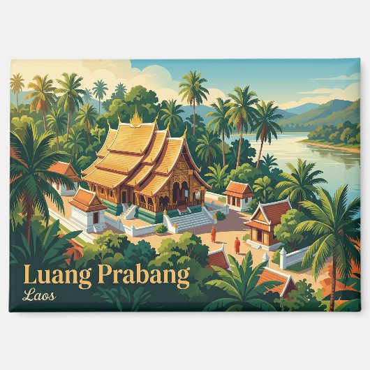 Luang Prabang Laos Magnet (Vorderseite)